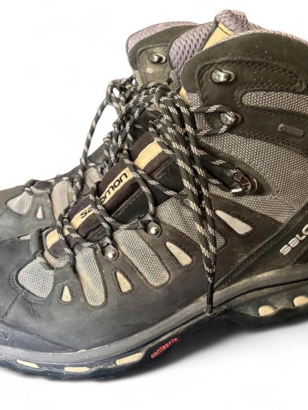 Salomon Men's Brown and Tan Trail Hiking Boots - Picture 2 of 6